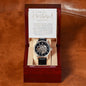 To My Husband Openwork Watch