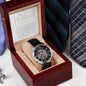 To My Husband Openwork Watch