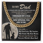 To My Dad Cuban Link Chain