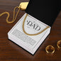 To My Dad Stainless Steel Cuban Chain Link Necklace
