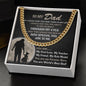 To My Dad Cuban Link Chain