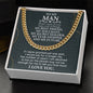 To My Man Cuban Link Chain