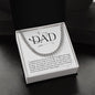 To My Dad Stainless Steel Cuban Chain Link Necklace