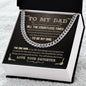 Cuban Chain Link 14K Yellow Gold Finish
