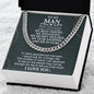 To My Man Cuban Link Chain
