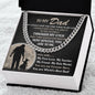 To My Dad Cuban Link Chain