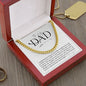 To My Dad Stainless Steel Cuban Chain Link Necklace
