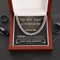 Cuban Chain Link 14K Yellow Gold Finish