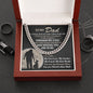 To My Dad Cuban Link Chain