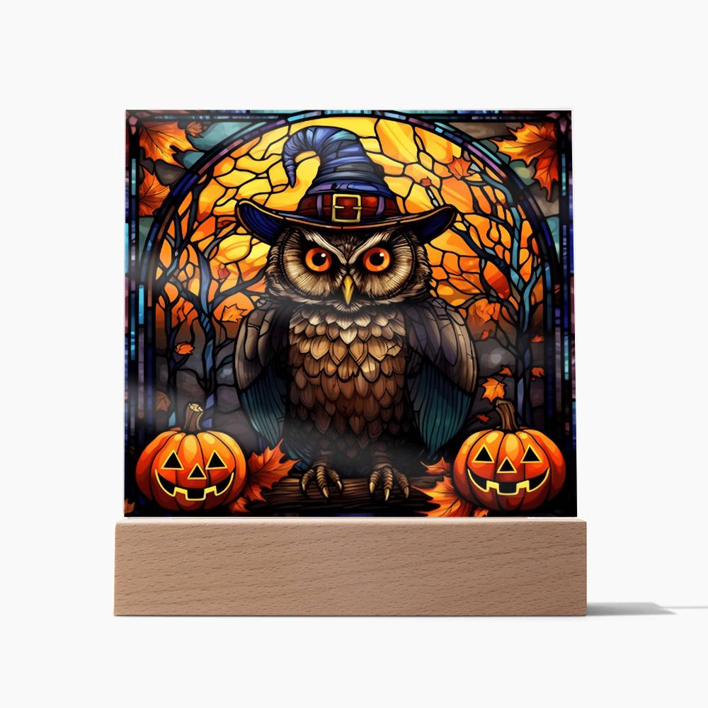 Owl Stained Glass Acrylic