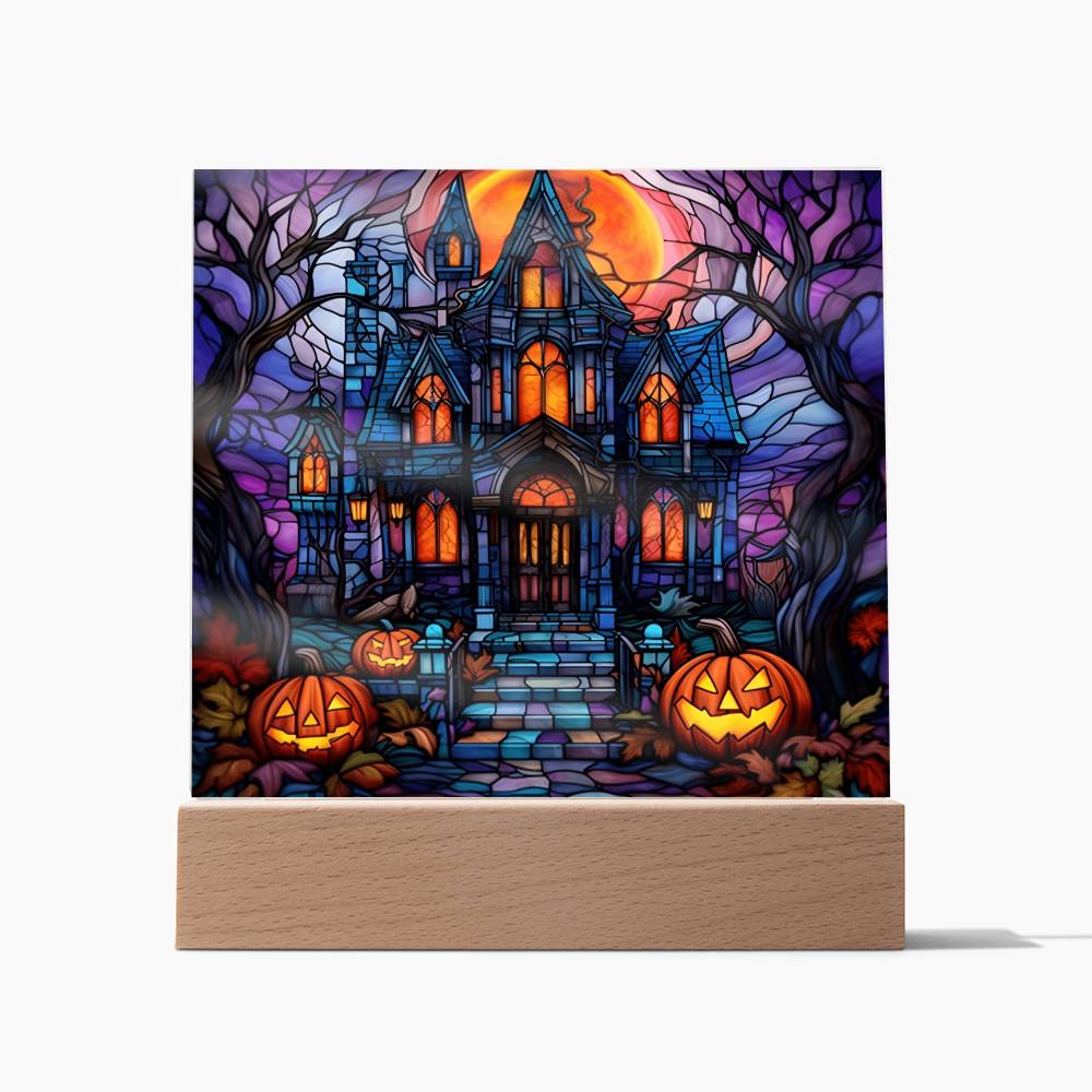 Haunted House Stained Glass Acrylic