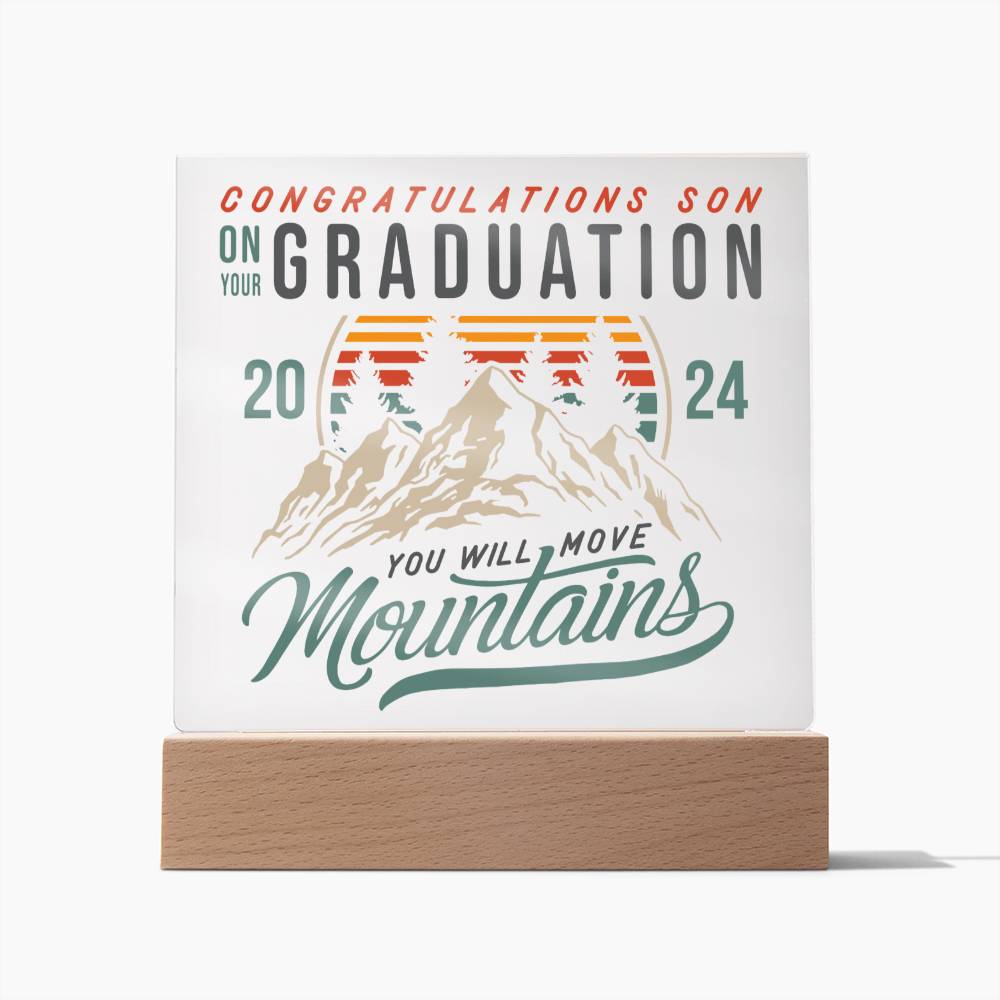 Congratulations Son Acrylic Plaque