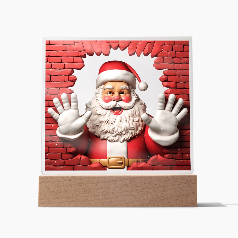 Christmas 3D Santa Clause Acrylic Plaque