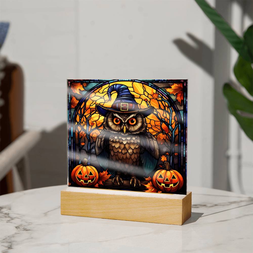 Owl Stained Glass Acrylic