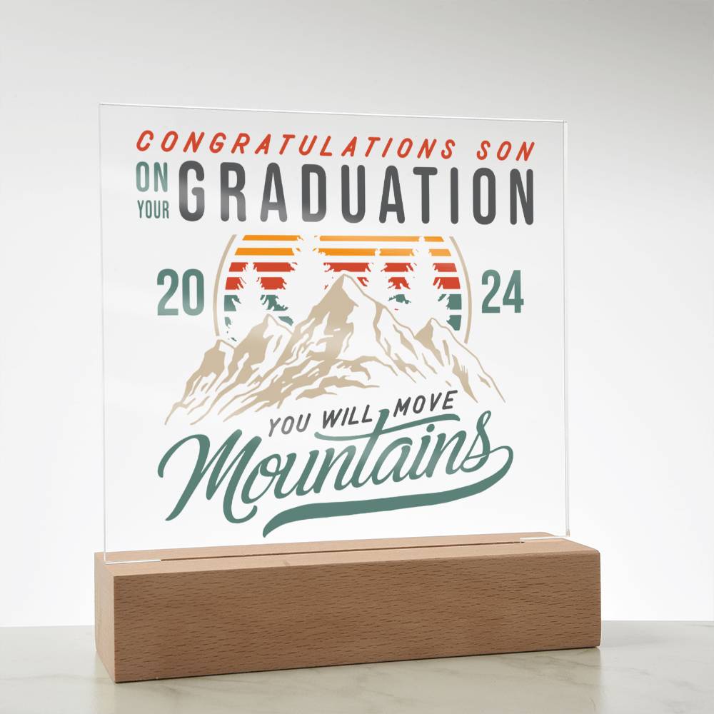 Congratulations Son Acrylic Plaque
