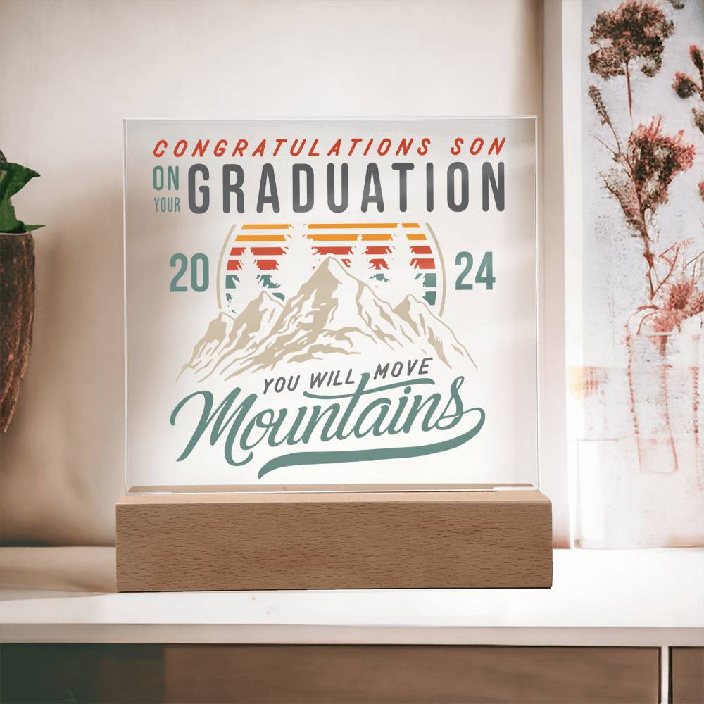Congratulations Son Acrylic Plaque