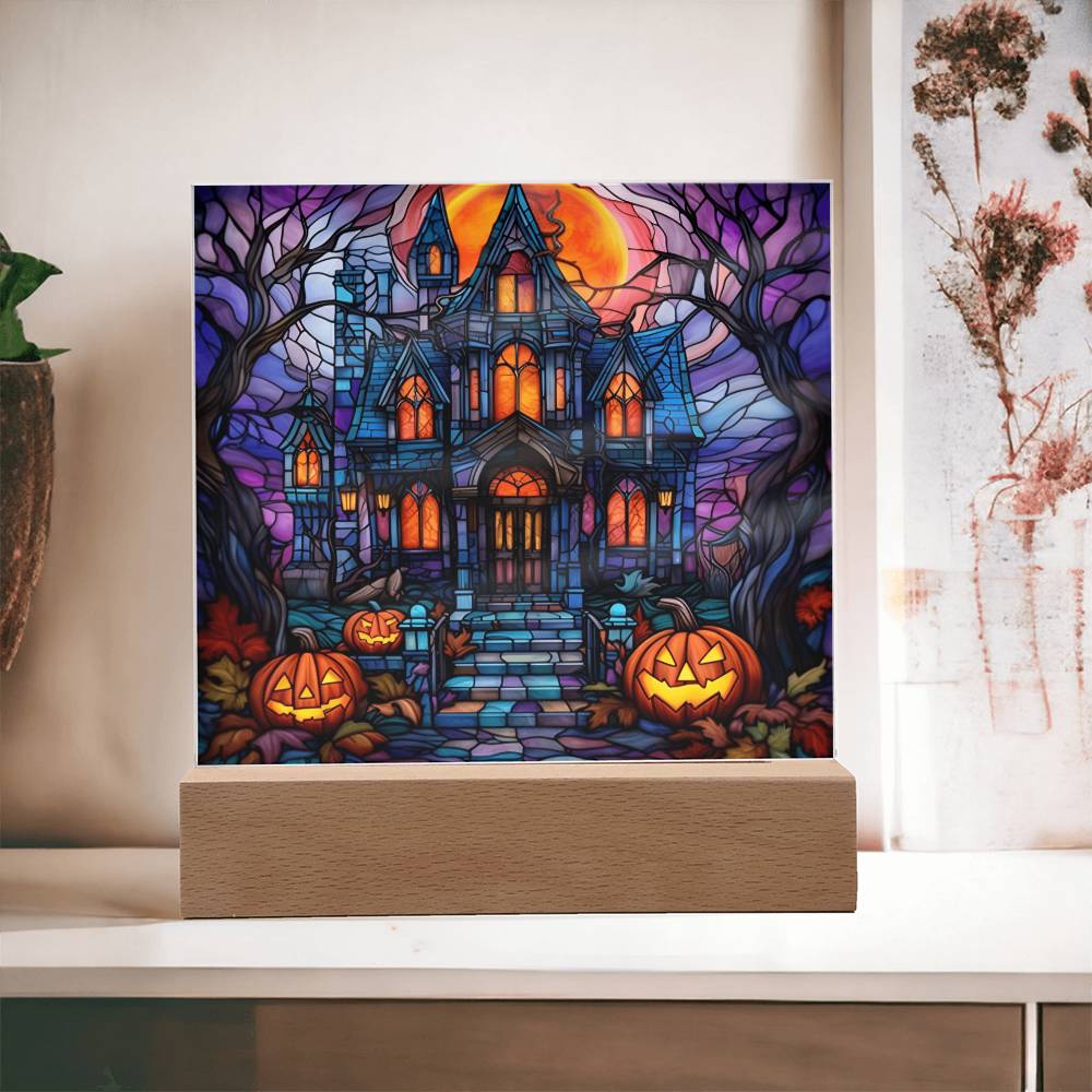 Haunted House Stained Glass Acrylic