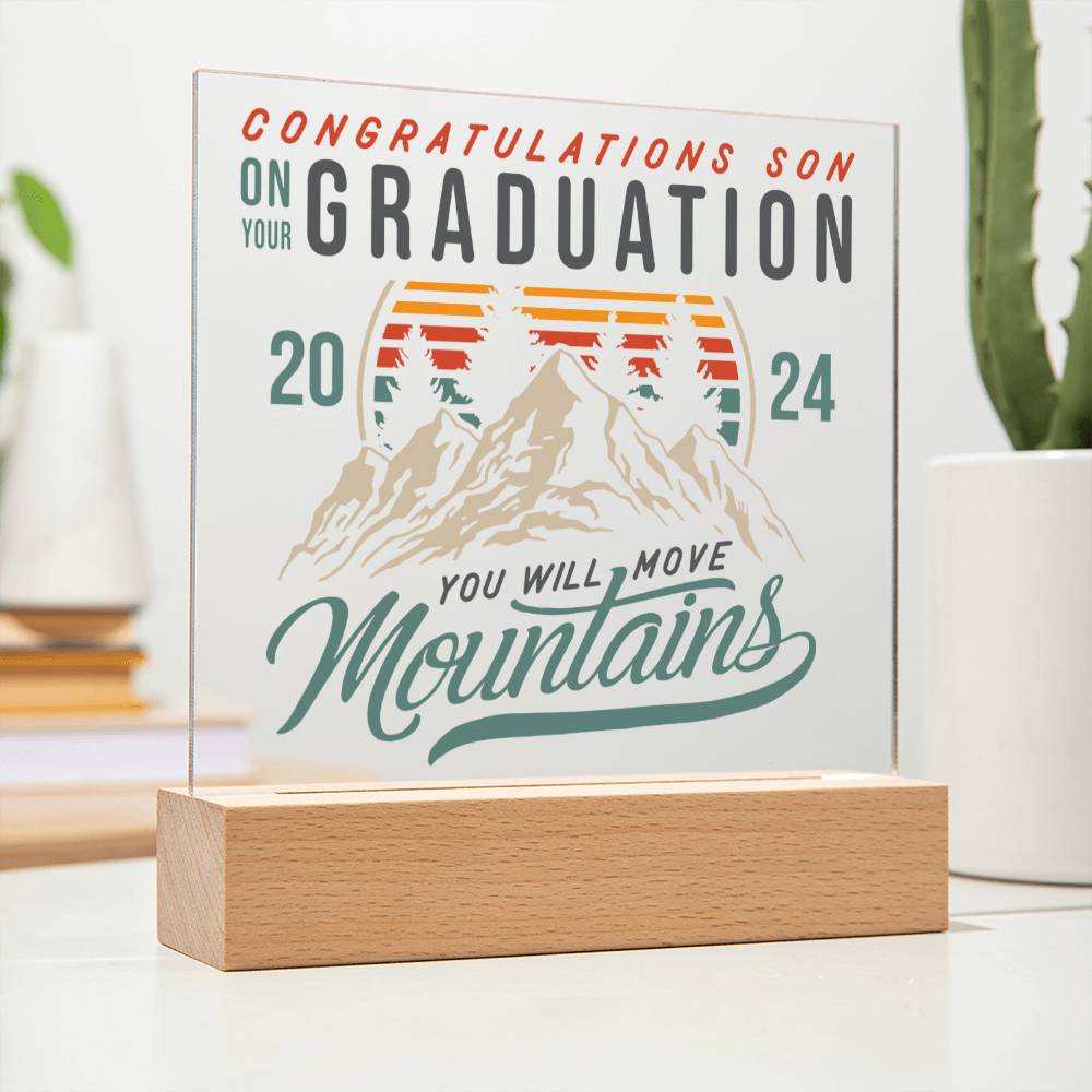 Congratulations Son Acrylic Plaque