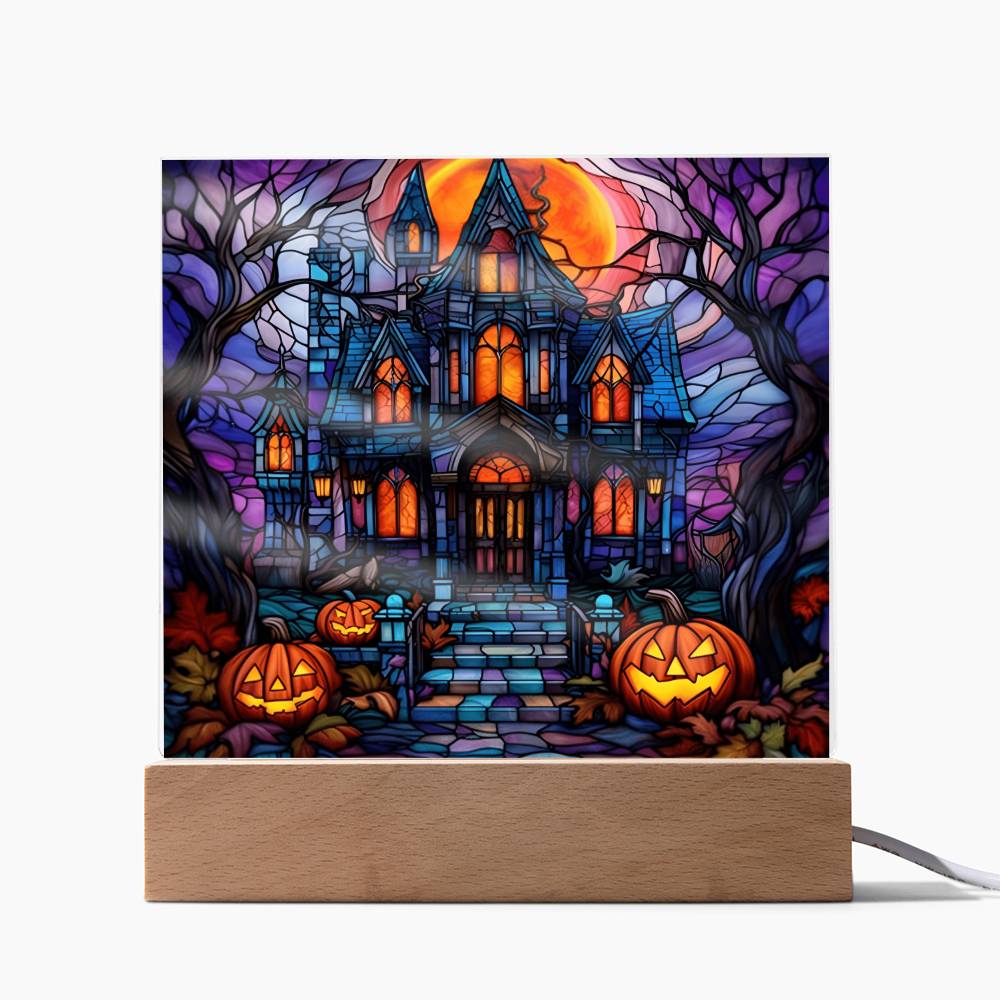 Haunted House Stained Glass Acrylic