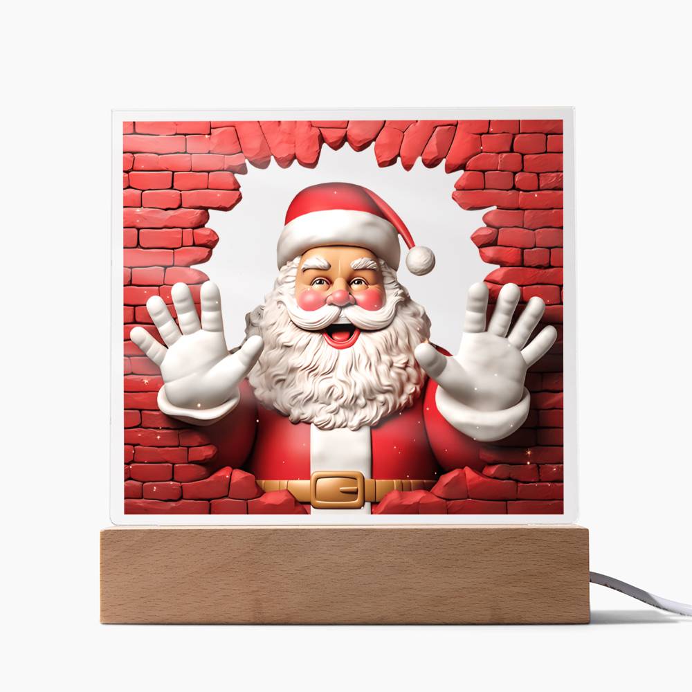 Christmas 3D Santa Clause Acrylic Plaque