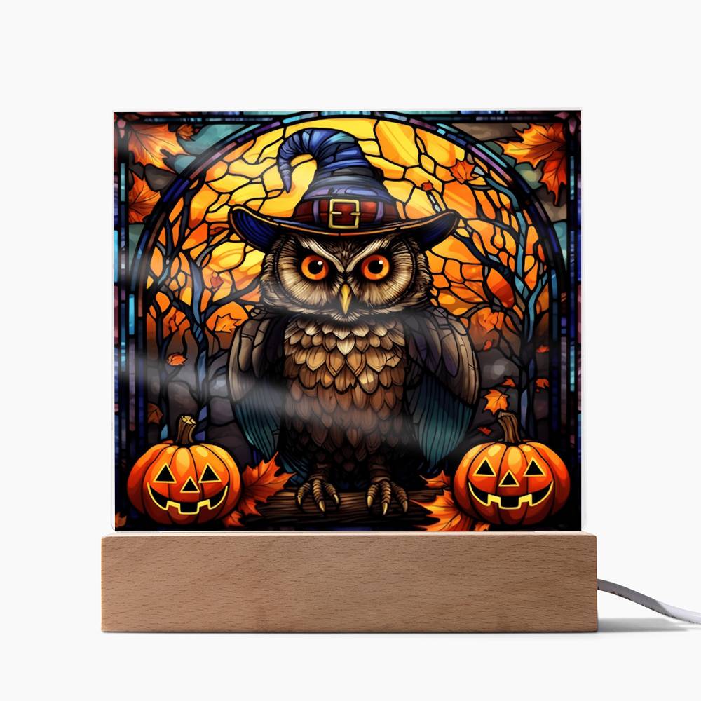 Owl Stained Glass Acrylic