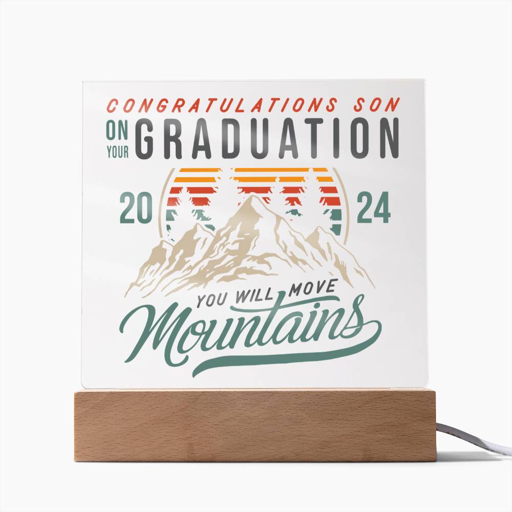 Congratulations Son Acrylic Plaque