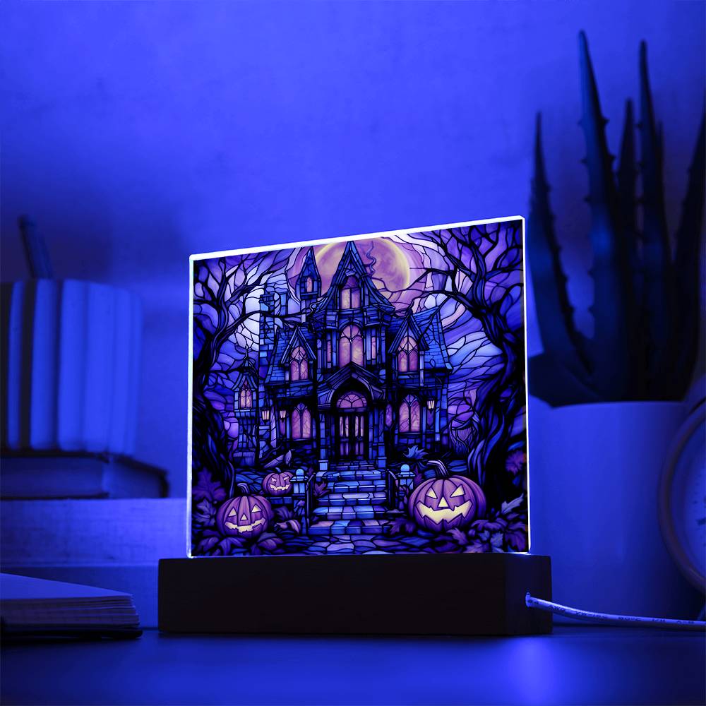 Haunted House Stained Glass Acrylic