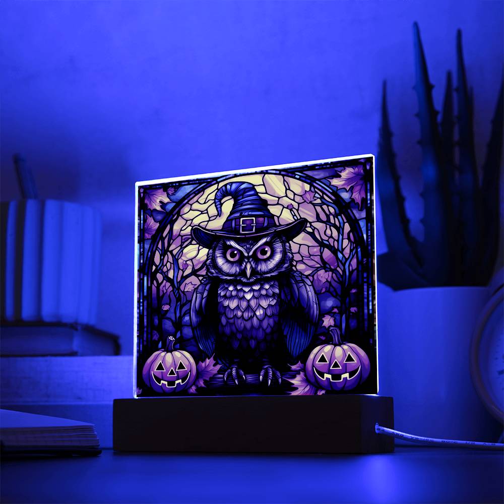 Owl Stained Glass Acrylic