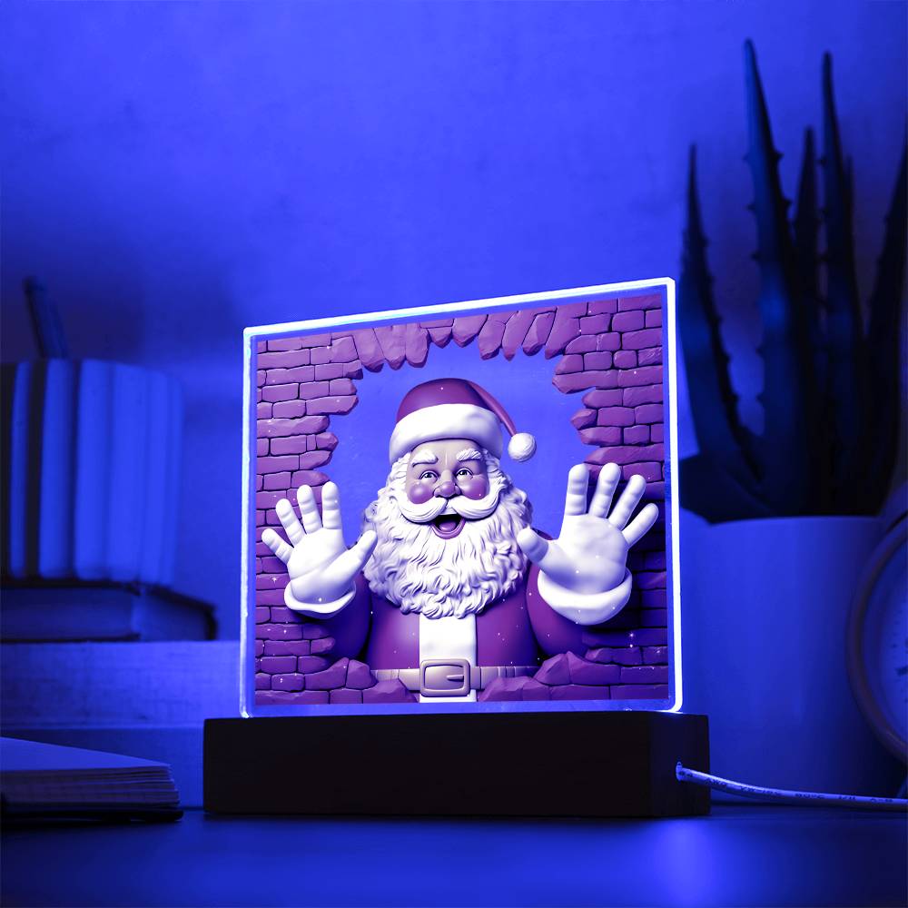 Christmas 3D Santa Clause Acrylic Plaque