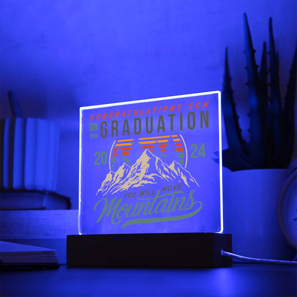 Congratulations Son Acrylic Plaque