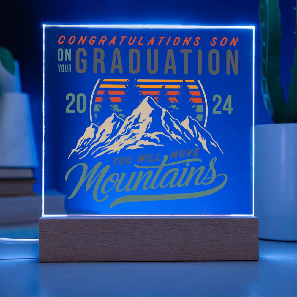Congratulations Son Acrylic Plaque