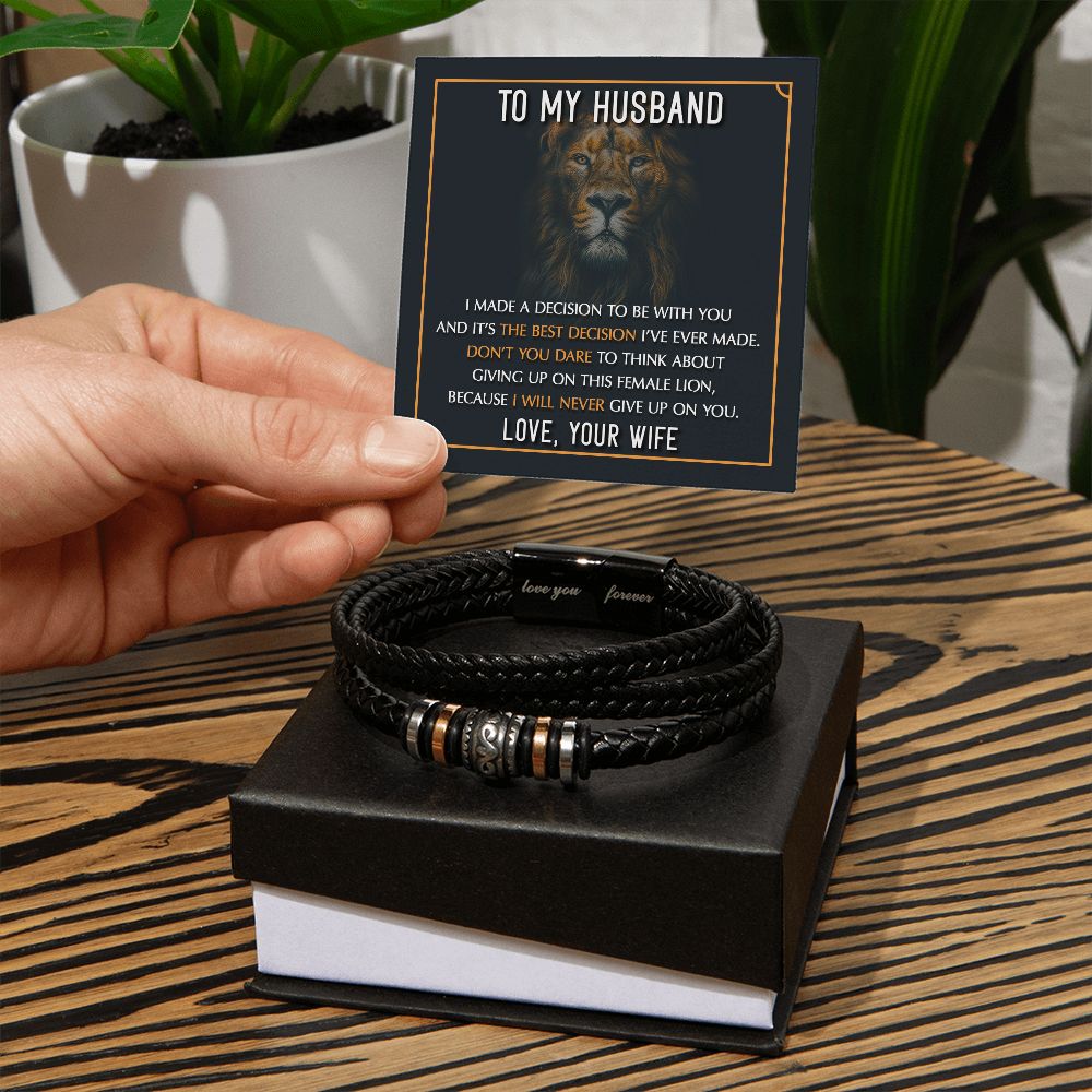 My Husband Best Decision Love You Forever Bracelet