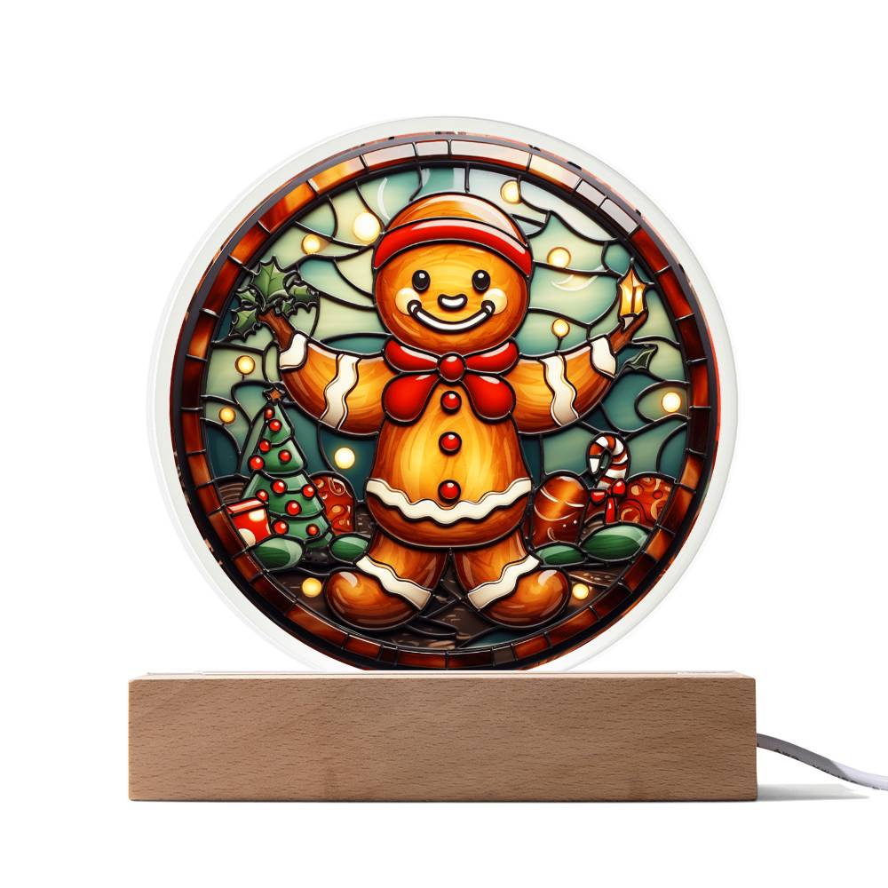 Christmas Gingerbread Man Acrylic Plaque