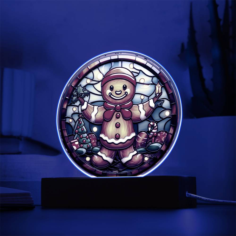 Christmas Gingerbread Man Acrylic Plaque