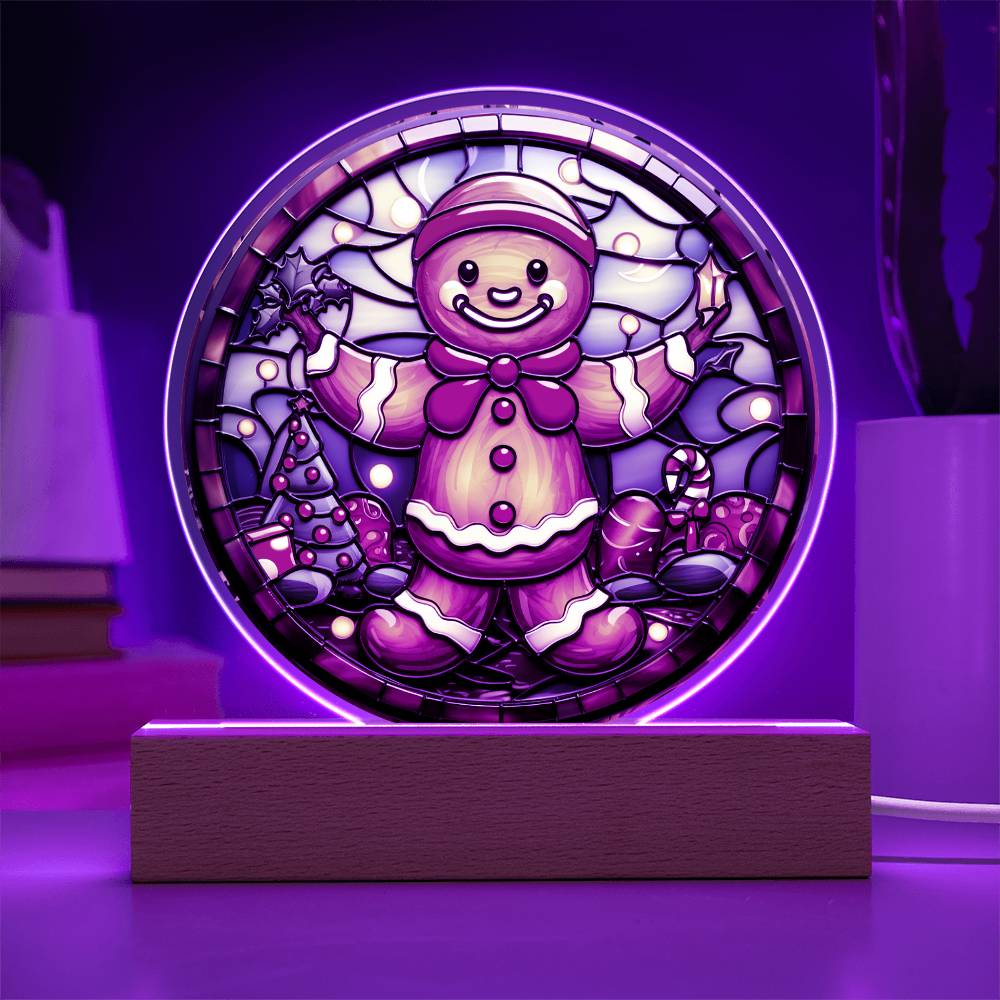 Christmas Gingerbread Man Acrylic Plaque