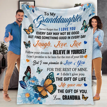 To My Granddaughter Minky Blanket