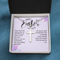 Happy Easter Stainless Cross Necklace with Ball Chain