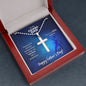 To My Fishing Dad| Stainless Steel Cross Necklace