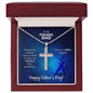 To My Fishing Dad| Stainless Steel Cross Necklace