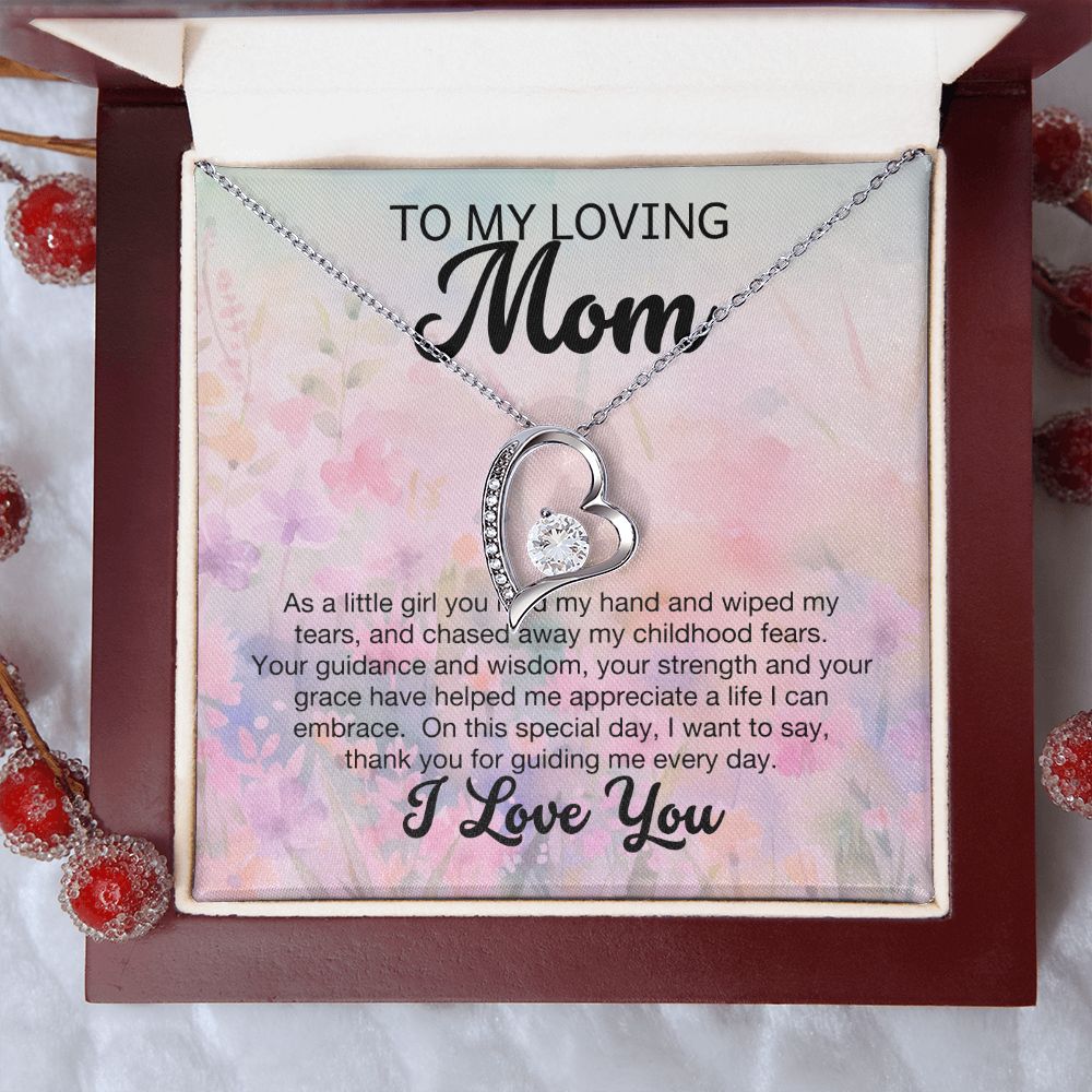 To My Loving Mom Forever Love Necklace