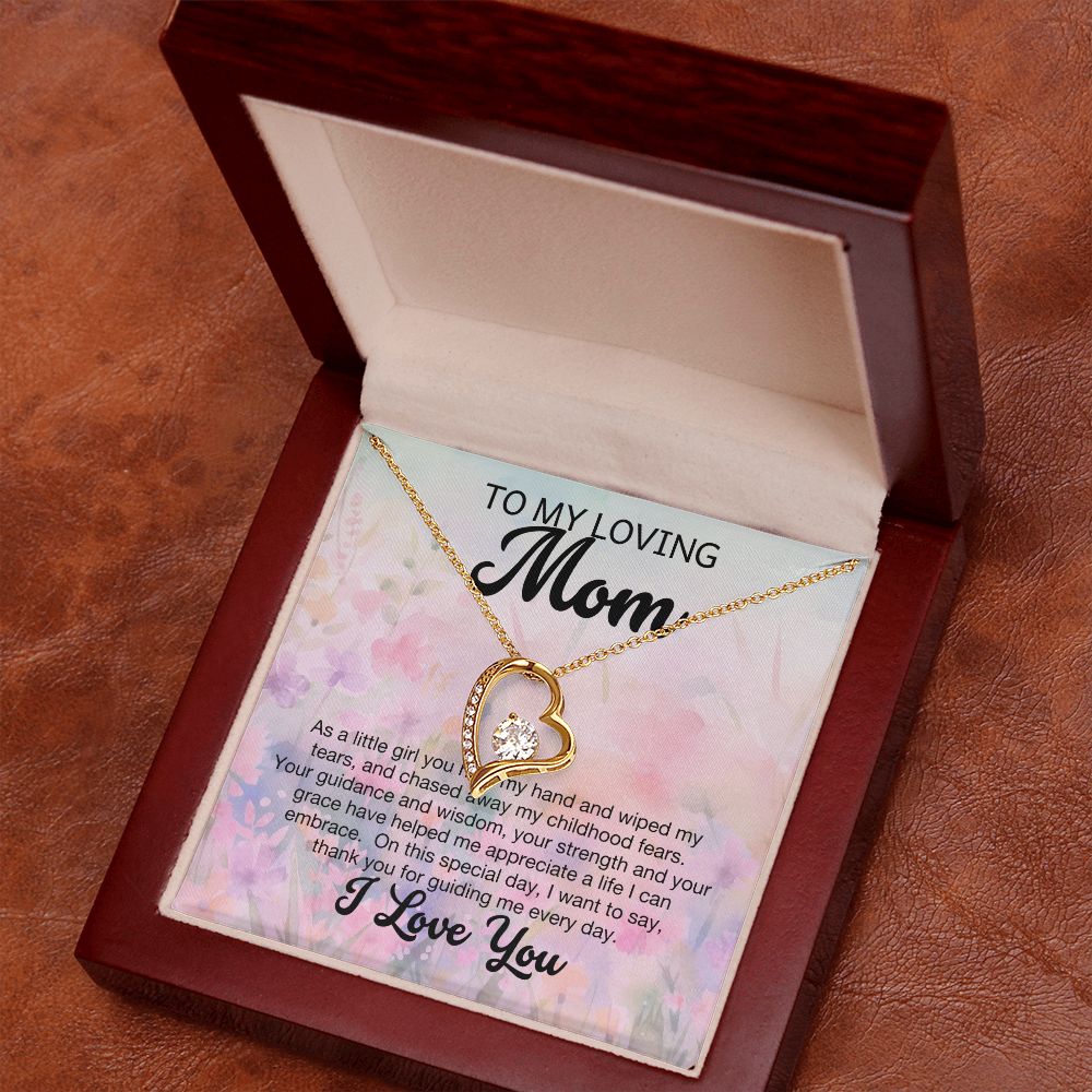 To My Loving Mom Forever Love Necklace