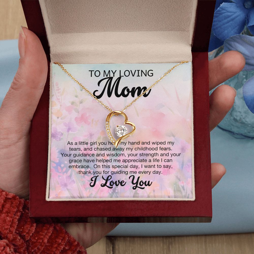 To My Loving Mom Forever Love Necklace