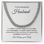 To My Wonderful Husband| Cuban Link