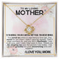 To My Loving Mother Love Knot Necklace