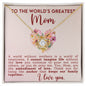 To The World's Greatest Mom Love Knot Necklace