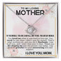 To My Loving Mother Love Knot Necklace