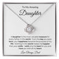 To My Amazing Daughter Love Knot
