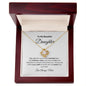 To My Beautiful Daughter Love Knot Necklace