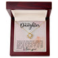 To My Daughter Love Knot Necklace