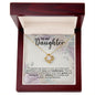 To My Daughter Love Knot Necklace